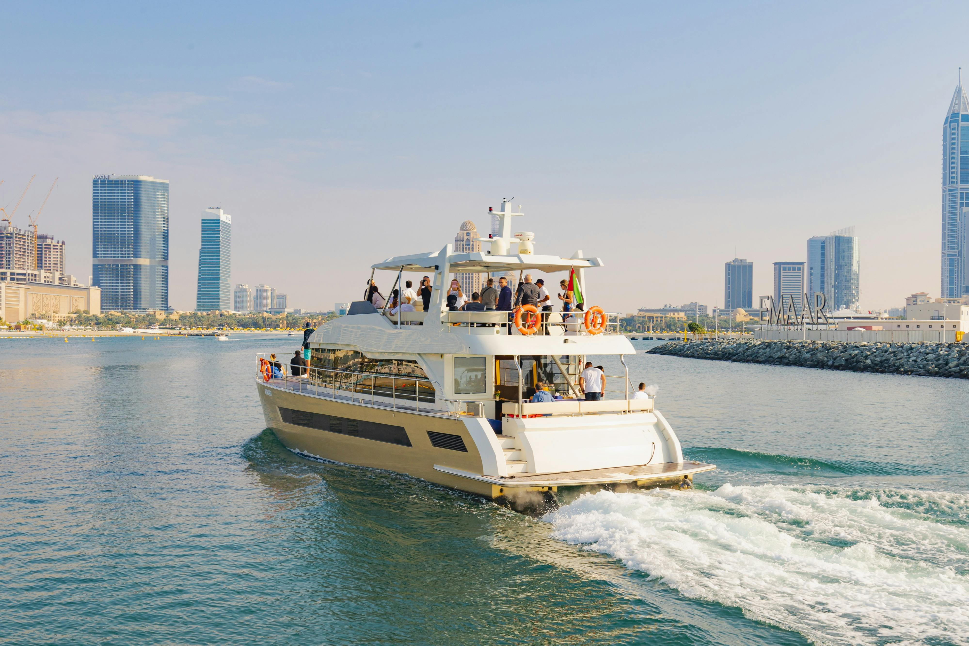 Dubai Harbour: 2-Hr Luxury Night Lights Yacht Tour - Photo 1 of 10